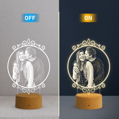 Photo Frame Design Night Lamp With Customized Photo